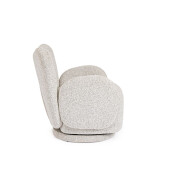 Fotoliu rotativ textil gri Harper 78x76x80h