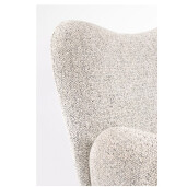 Fotoliu rotativ textil gri Harper 78x76x80h