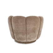 Fotoliu textil maro Tulip 89x82x71h