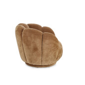 Fotoliu textil maro cathay Tulip 89x82x71h