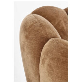 Fotoliu textil maro cathay Tulip 89x82x71h