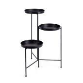 Suport ghivece flori otel negru Henley 47,5x42,5x60h