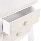 Noptiera lemn alb Clorine 41x33.5x68h