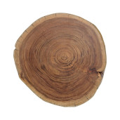 Masuta de cafea cu picioare din fier negru si blat lemn maro Aron Ø 32 cm x 39 h