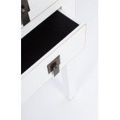 Consola lemn alb cu 5 sertare Pechino 95 cm x 25 cm x 80 h 