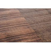 Taburet din fier negru sezut cu inaltime reglabila lemn mango maro Revolve Ø 35 cm x 70 h