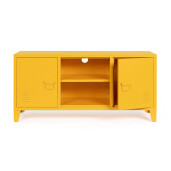 Comoda TV otel galben Cambridge 120.5x40x58.5 cm