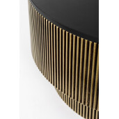 Masuta mdf lemn mango auriu negru Virat 90x40 cm