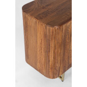 Comoda lemn mango maro otel auriu 95x40x80 cm