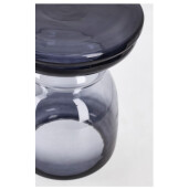 Masuta cafea sticla albastra Nasir Ø35x45h