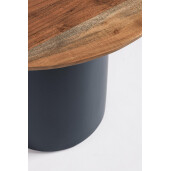 Masuta lemn mdf albastru maro Ojas 55x43 cm
