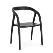 Set 2 scaune lemn negru Dotty 55x56.5x79.5 cm