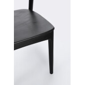 Set 2 scaune lemn negru Miley 47x53x82 cm