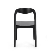 Set 2 scaune lemn negru Miley 47x53x82 cm