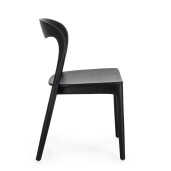 Set 2 scaune lemn negru Miley 47x53x82 cm