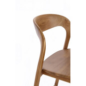 Scaun bar lemn maro Miley 48x51.5x102 cm