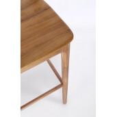Scaun bar lemn maro Miley 48x51.5x102 cm
