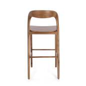 Scaun bar lemn maro Miley 48x51.5x102 cm