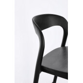 Scaun bar lemn negru Miley 48x51.5x102 cm