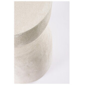 Masuta cafea polirasina nisipiu Albin Ø31x41h