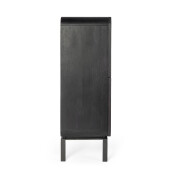 Comoda lemn mango negru Odissa 90x42x120 cm