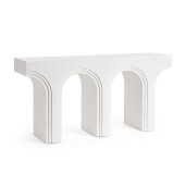 Consola mdf alb Rhome 160x40x80 cm