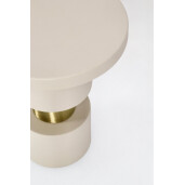 Masuta otel gri fog auriu Mitul Ø35x45h