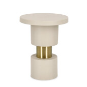 Masuta otel gri fog auriu Mitul Ø35x45h