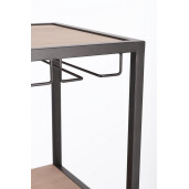 Suport sticle vin, pahare Isaac 51x30x91 cm