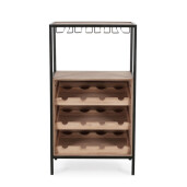 Suport sticle vin, pahare Isaac 51x30x91 cm