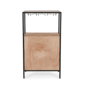 Suport sticle vin, pahare Isaac 51x30x91 cm