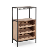Suport sticle vin, pahare Isaac 51x30x91 cm