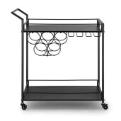 Carucior servire, suport sticle, pahare Isaac 74x38x81 cm