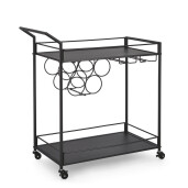 Carucior servire, suport sticle, pahare Isaac 74x38x81 cm