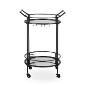 Carucior servire, suport sticle, pahare Isaac 54x45x83 cm