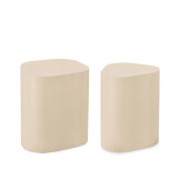 Set 2 masute otel ivoire Jasleen 35x33x45h; 47x42x45h