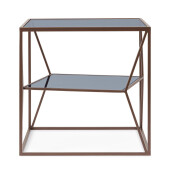 Masuta otel maro coin sticla Hydra 45x45x45 cm