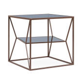 Masuta otel maro coin sticla Hydra 45x45x45 cm