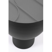 Masuta otel negru sticla Archie 40.5x45.5 cm