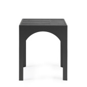 Masuta otel negru sticla Archie 45x45x55 cm