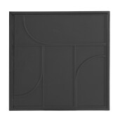 Masuta otel negru sticla Archie 45x45x55 cm