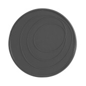 Masuta otel negru sticla Archie 50x50 cm