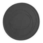 Masuta otel negru sticla Archie 70x38 cm