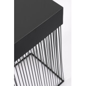 Masuta otel negru Yasline 30x30x60 cm