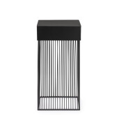 Masuta otel negru Yasline 30x30x60 cm