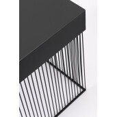 Masuta otel negru Yasline 40x40x50 cm