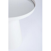 Set 2 masute otel alb oglinda Reflex Ø36x40h; ø40,5x47,5h