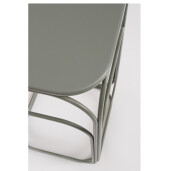 Set 2 masute cafea otel maro verde salvie Clarity 30.5x30.5x51h; 36x36x61h