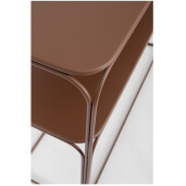 Set  consola, 2 masute cafea otel maro verde salvie Clarity 30x30x50h; 30x30x50h; 105x32x77h