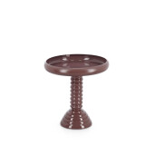 Masuta cafea otel maro mauve Angada Ø41x43h